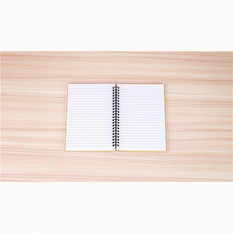 Customized logo A5 Brown kraft paper cover Spiral Coil Binding Notebook