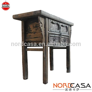 Wholesale best selling Chinese antique reproduction furniture reclaimed wood vintage long console table