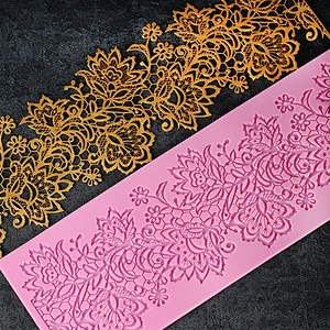 Fondant lace lace silicone pad fondant cake lace decoration mold printing silicone molds