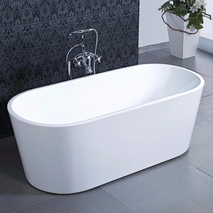 Simple Design Acrylic Freestanding One Person Modern Bathtub