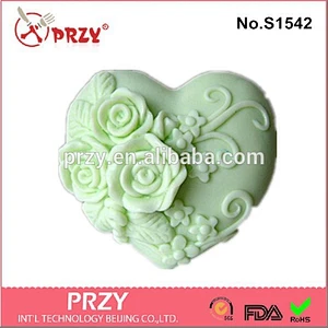DIY handmade decorative flower silicone molds for soap making