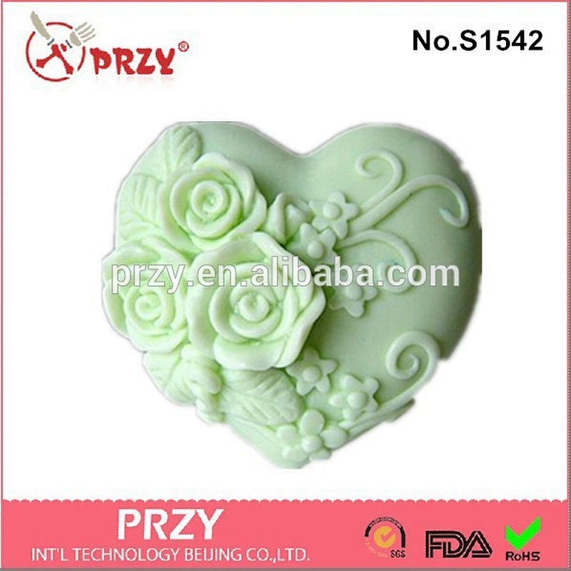 DIY handmade decorative flower silicone molds for soap making
