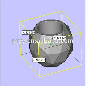 PRZY 3d silicone candle Mold vase and planters silicone molds for concrete