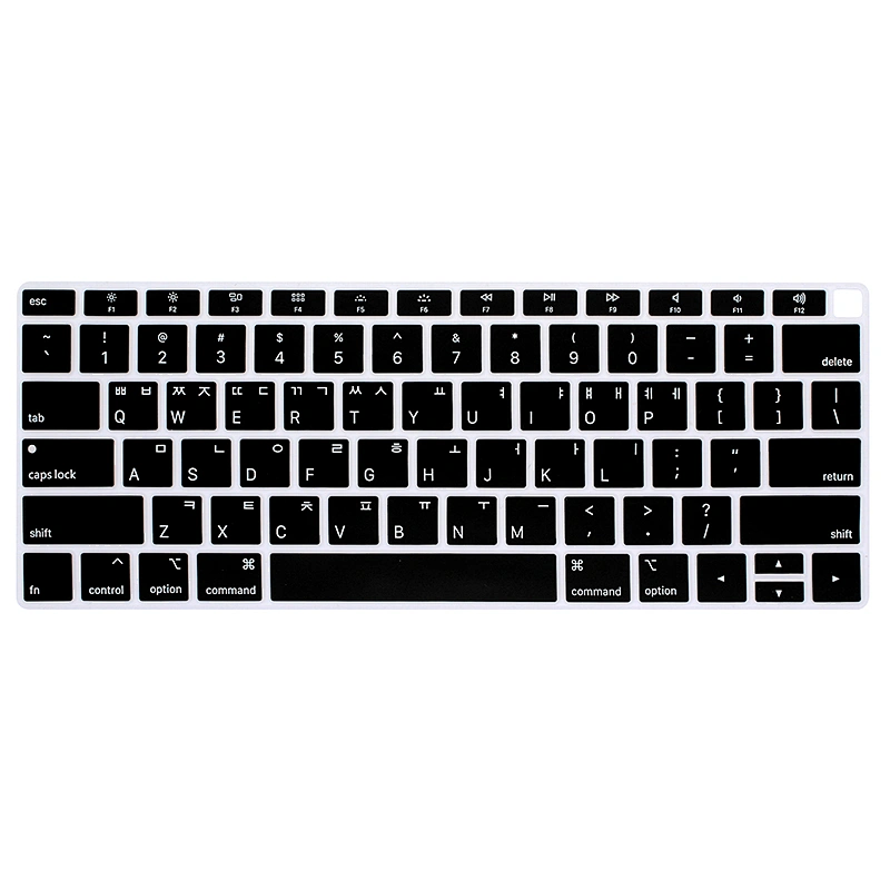 french US Arabic Korean Taiwanese russian thai Silicone Keyboard Cover for MacBook Air 13 A1932 2018 new air keyboard cover