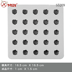 25 cavity silicone Mulberry mold DIY silicone soap molds food grade silicone molds