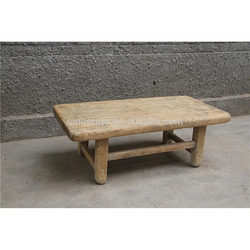 China wholesale furniture rustic reclaimed wood coffee table Kang table