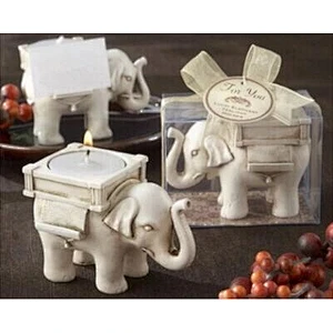3D Lucky Elephant candlestick Handmade Candle Molds Silicone for Fondant Cake Decorating Tool