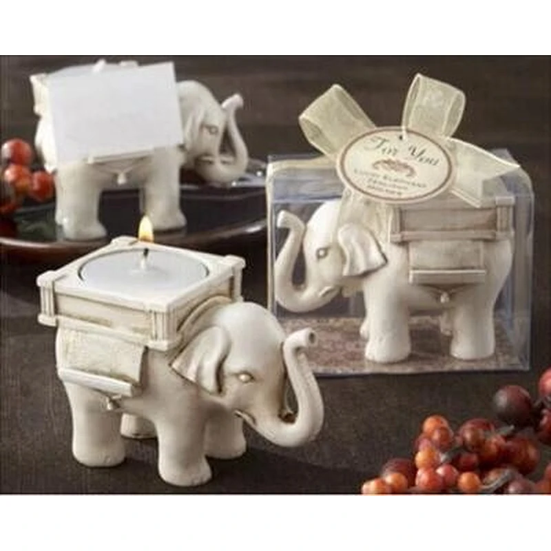 3D Lucky Elephant candlestick Handmade Candle Molds Silicone for Fondant Cake Decorating Tool