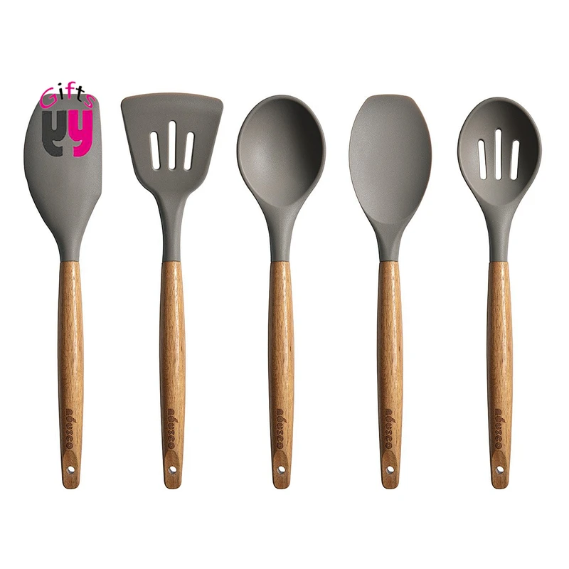 silicone kitchenware set nonstick cook utensil