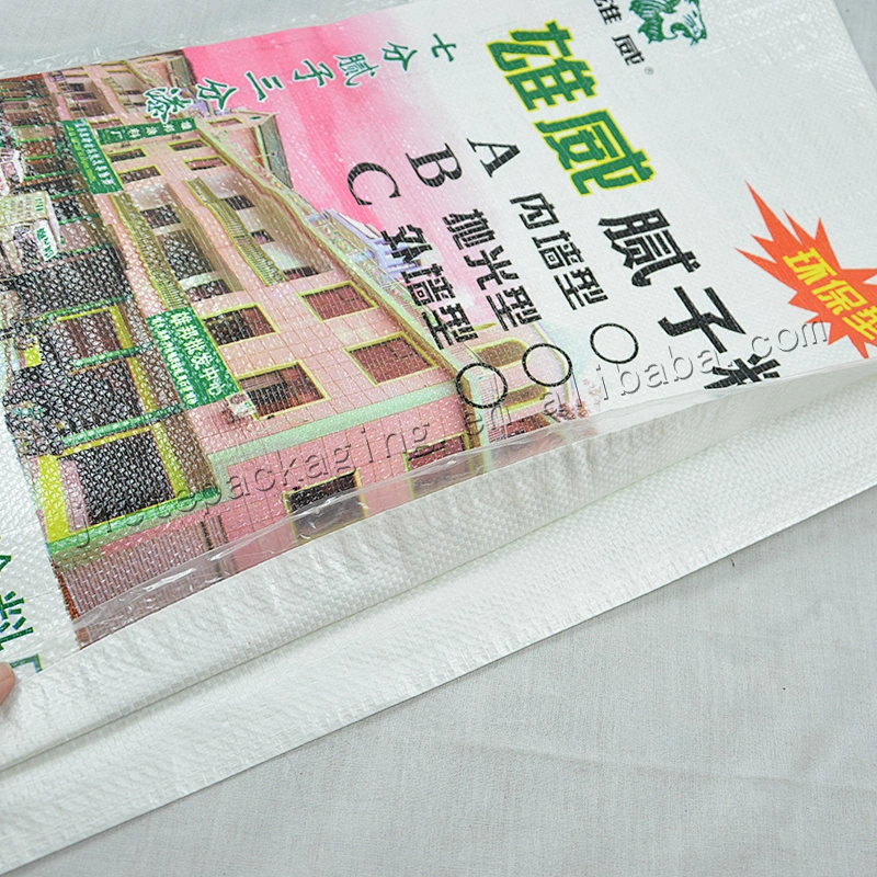 20kg White plastic pp woven laminated bag for wall putty powder
