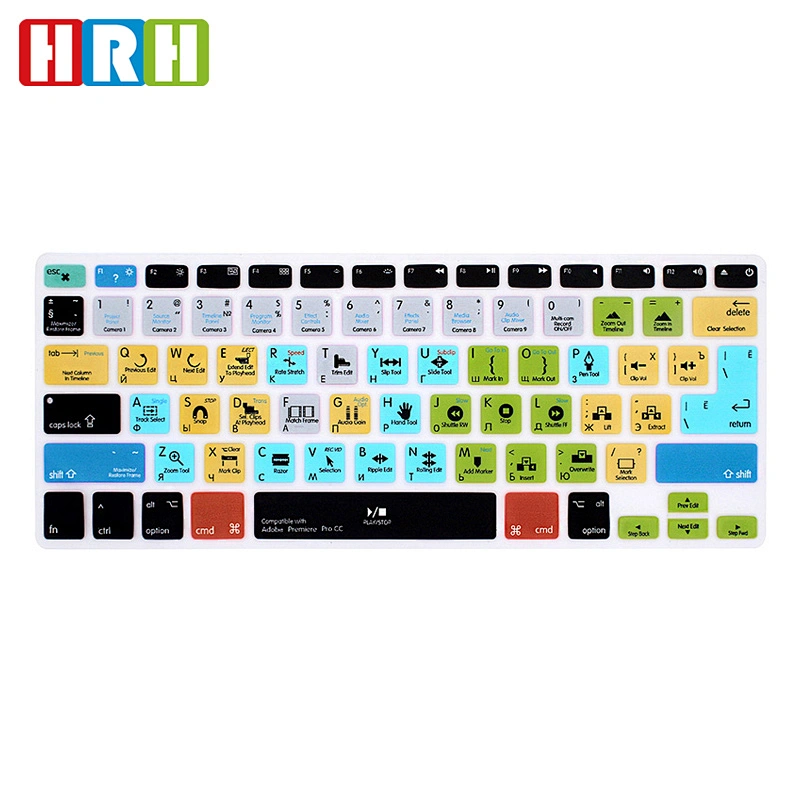 alibaba best sellers keyboard protector Shortcuts Keyboard adobe premiere pro cc keyboard russian Covers For macbook pro 15