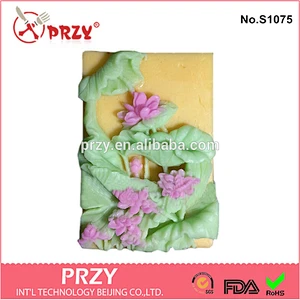 S1075 PRZY 2015 handmade lotus design soap molds