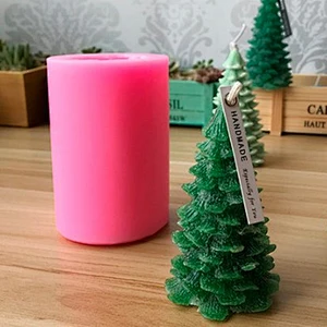 DIY 3D Christmas Tree Craft Art Silicone Candle mold Craft Molds Handmade Soap mould