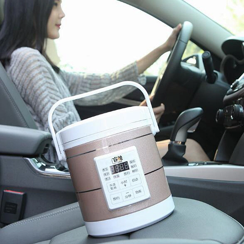 Portable Travel Vehicle Electric Rice Cooker Factory Supply Small Mini Heating Pot Competitive Price Gift