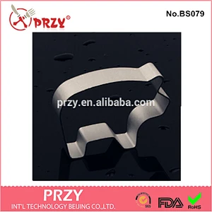 Stainless steel pig shaped cookie cutter