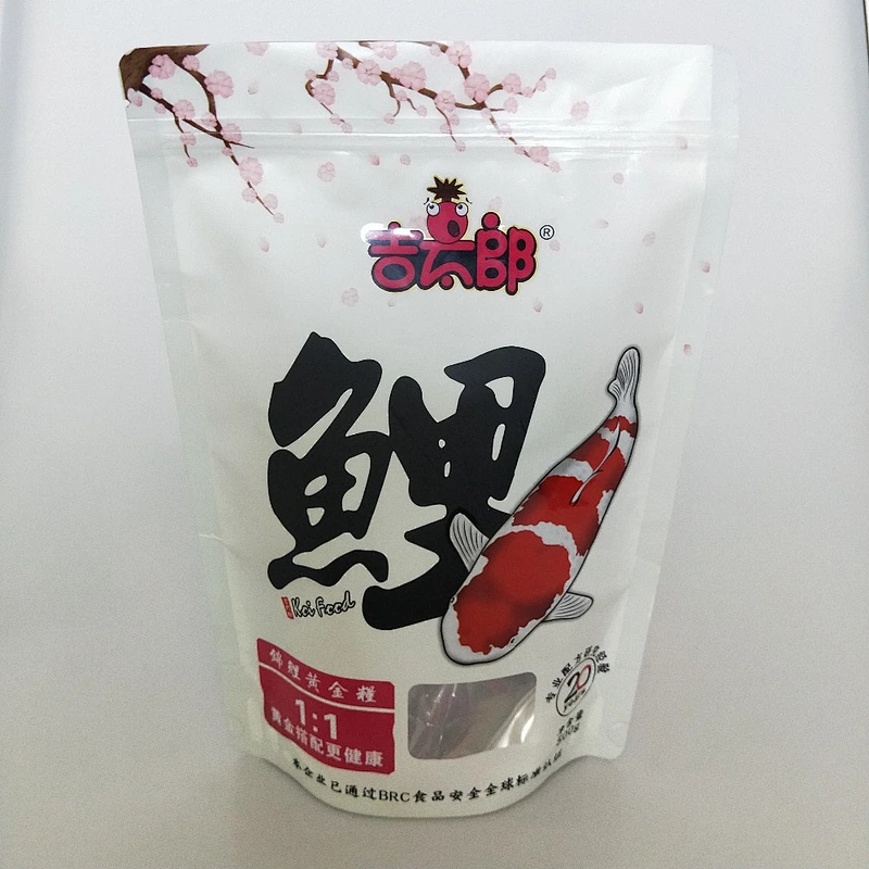 Custom cheap wholesale white self-styled PE bag for snack packaging