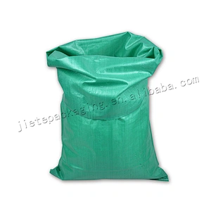 Cheap construction use green plastic pp woven bag for sand, cement,industrial refuse
