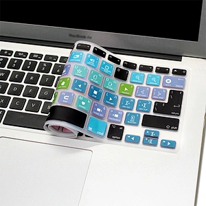 China Factory Dust-proof Final Cut Pro X Functional Silicone Russian Laptop Keyboard Protective Film For Macbook Air Skin