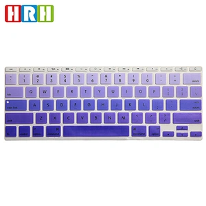English Silicone Rainbow Keyboard Protector custom silicone keyboard cover for Macbook Air 11 for mackbook pro keyboard cover