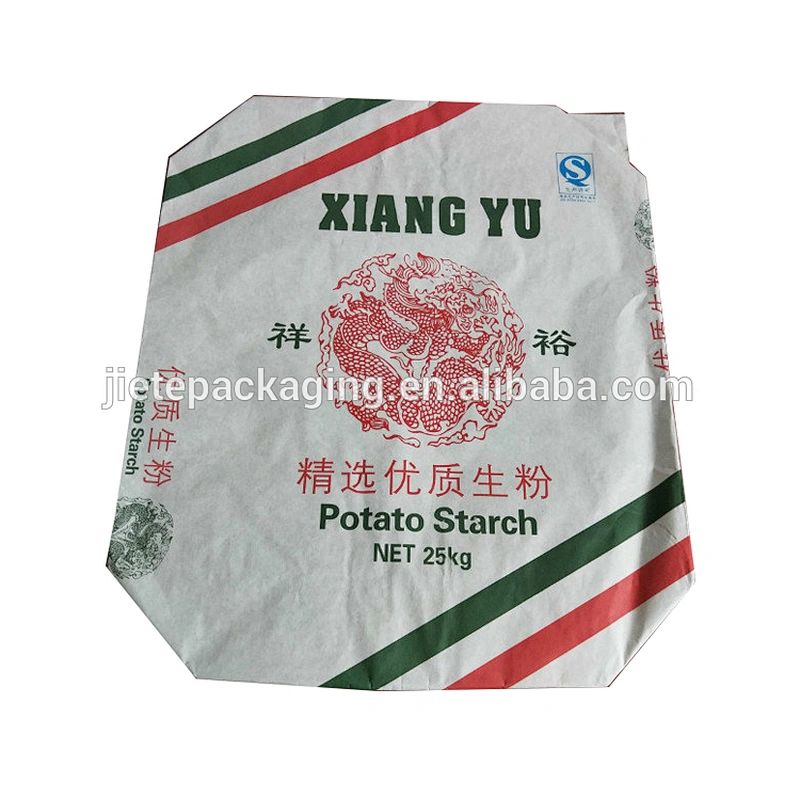 Kraft paper bag double layer for packing 1kg 2kg 25kg flour
