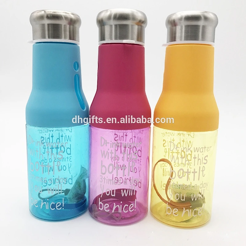 Sports Water Bottle Colorful Plastic Drinking Water Bottle