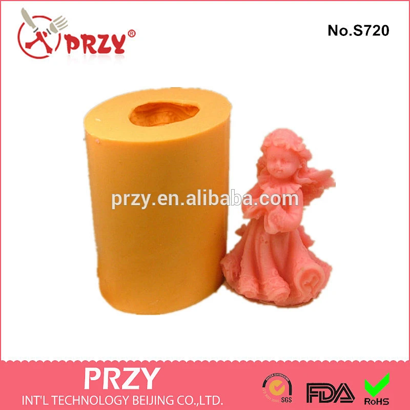 Little angel soaps silicone mold 3d soap mold and candle mould