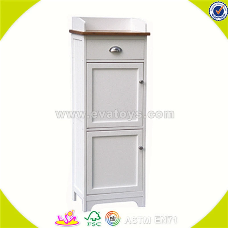 wholesale top quality kids wooden white cabinet superb baby wooden storage W08D025
