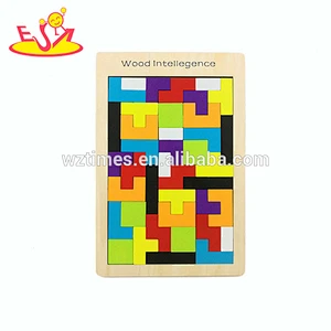 2018 wholesale baby toy wooden tetris intelligence kids toy wooden tetris popular children toy wooden tetris W13A102