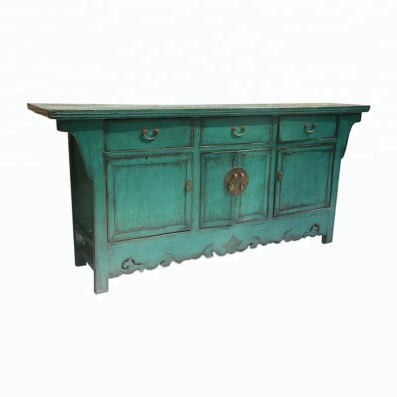 chinese antique reproduction distressed buffet furniture in stores