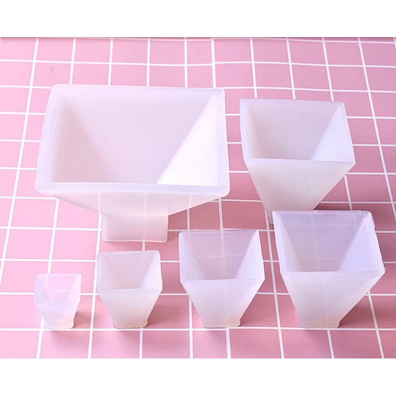 Pyramid Silicone Mold Resin Jewelry Making Mould Epoxy Pendant Craft DIY Tool Mold