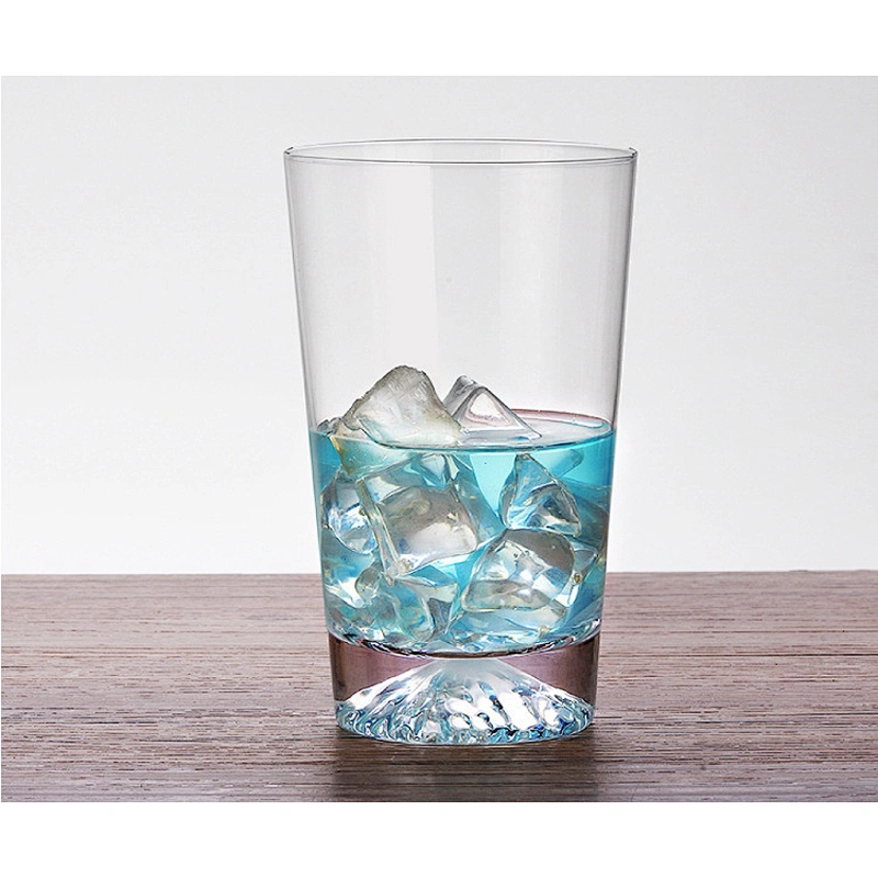 300ml Juice Milk Water Tea Beer Cup High Quality Hand Blown Borosilicate Glass Cup Customized Logo Luxury Glass Water Cup