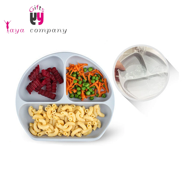 China Factory OEM Cheap Baby Food Silicone Placemat Plate For Kids