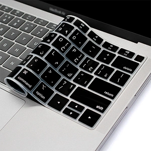laptop skin cover custom silicone keyboard cover Arabic keyboard skins cover for macbook air13 US/EU Enter