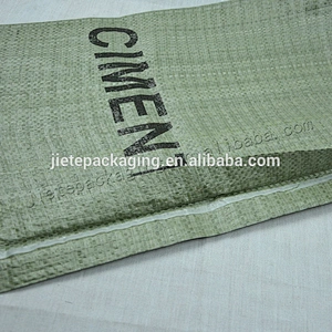 White green pp woven cement packaging bag with valve port