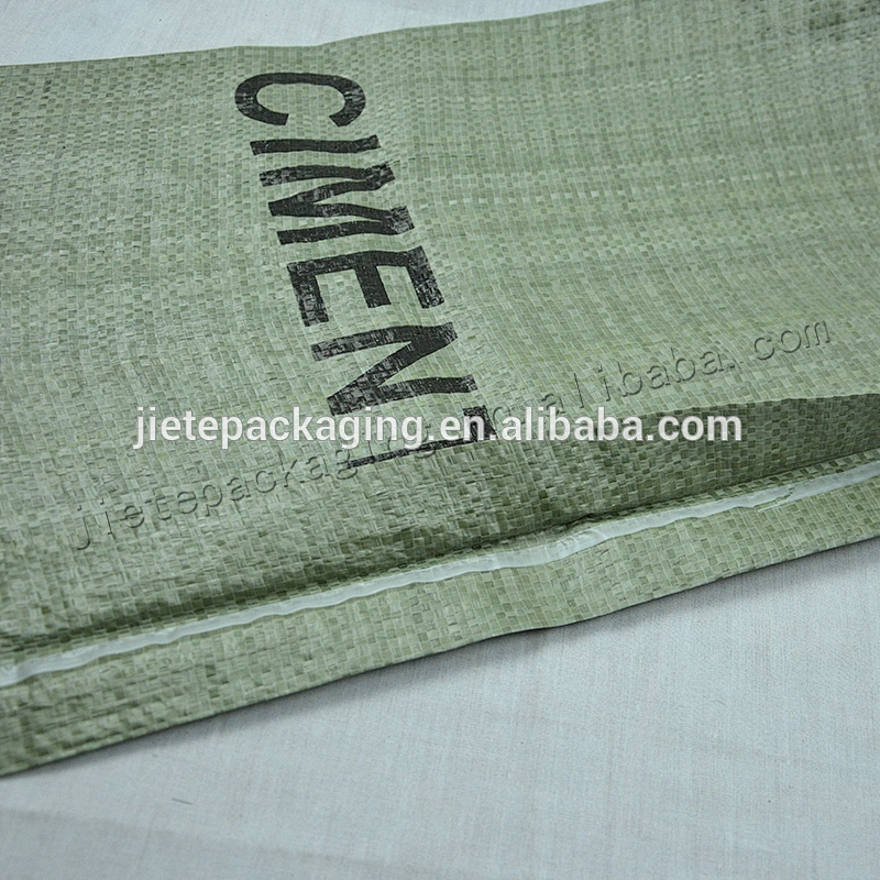 White green pp woven cement packaging bag with valve port