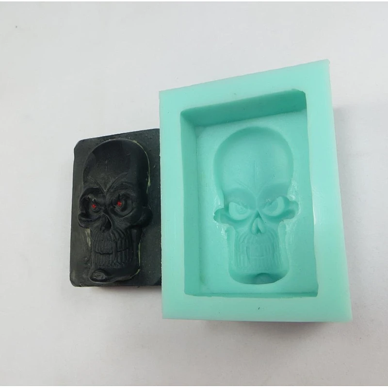 QT0010 Halloween Monster head Silicone Soap Mold PRZY