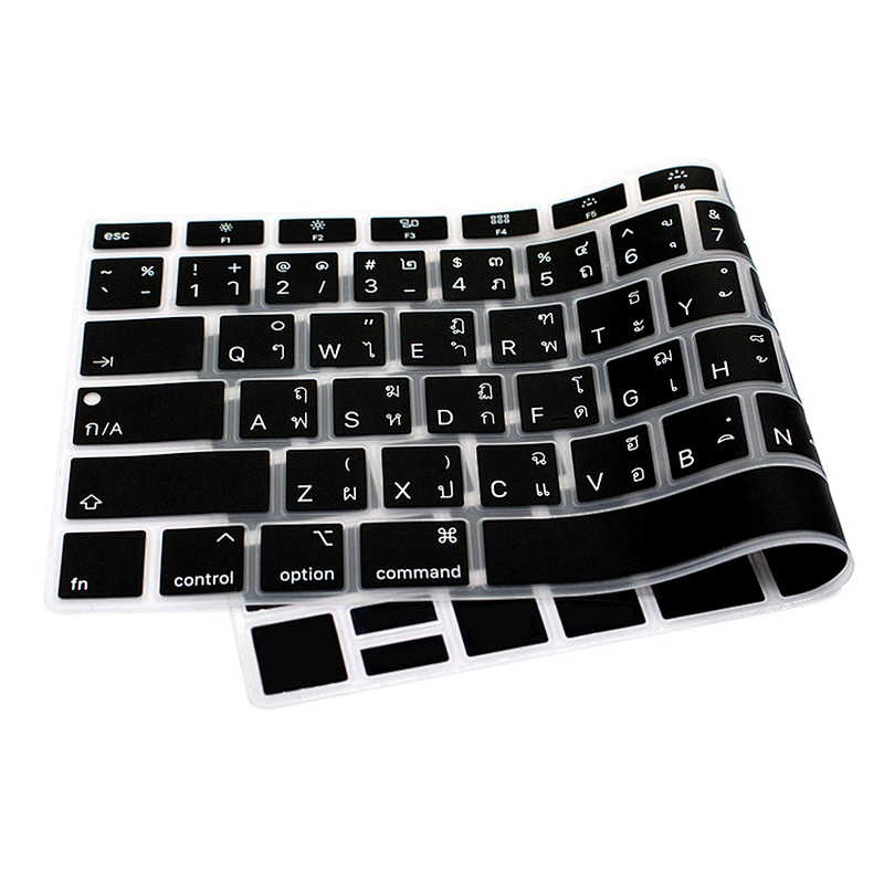 US Version Silicone Languages Keyboard Covercustom keyboard skin For Macbook Thai For Macbook Air 13