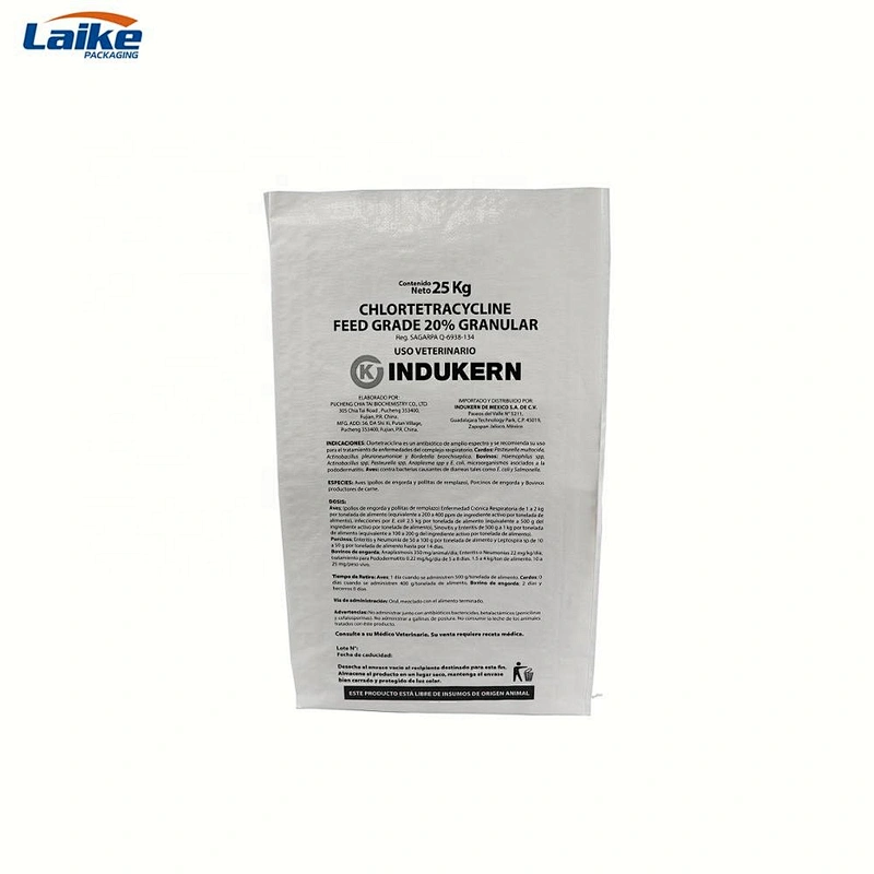 Recyclable offset printing 25kg dimension pp woven fertilizer bag
