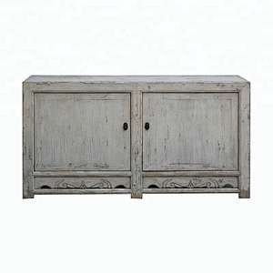 oriental antique rustic distressed living room buffet furniture