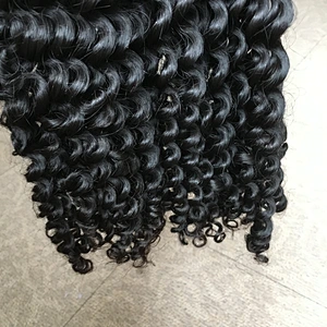 The best selling curly human hair raw indian hair unprocessed virgin cuticle aligned hair from india