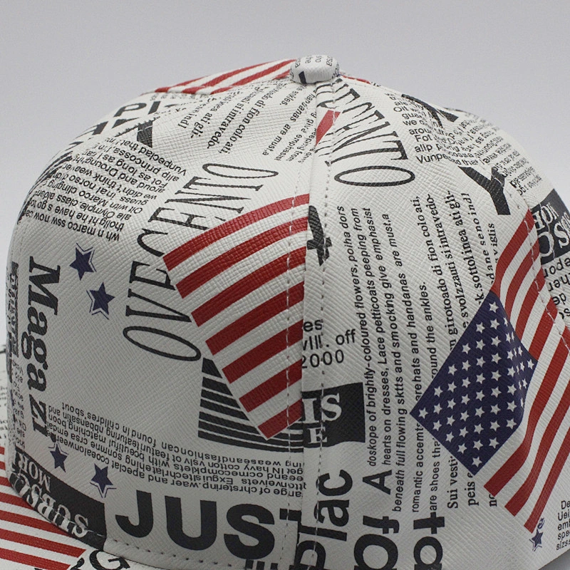 Custom USA Embroidered Flag American Design Hip Hop Hat Snapback Baseball Cap
