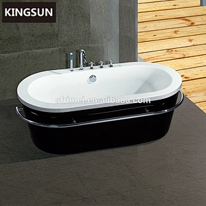 Eden Luxury Black Classic Polishing Freestanding Quartz Bathtub