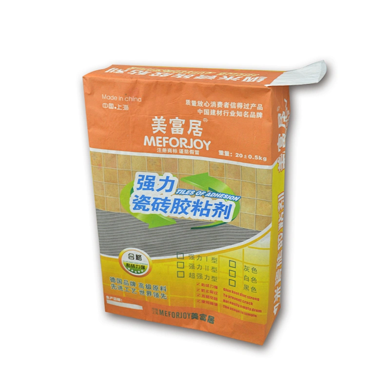 China manufacture kraft paper valve bag for cement, putty powder packaging bag 20kg