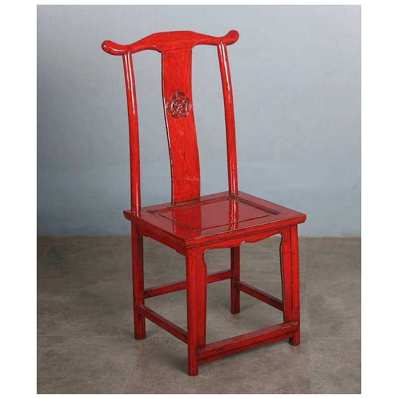wholesale chinese antique lacquered recycled wood furniture dining chair