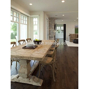 French country antique rustic recycled elm wooden table handcrafted wholesale dining table