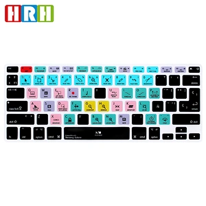 InDesign/Steinberg/Cubase/Studio/PS Shortcut Keys Silicone Keyboard Cover for Macbook Multi-language Hotkey Protection Film