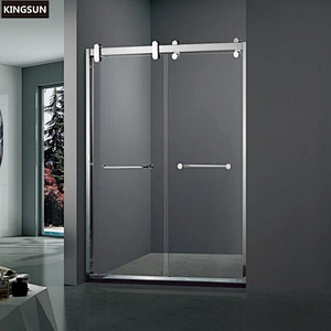 K-24 Two Doors Open Freestanding Stainless Steel Parts Shower Cubicles Guardian Sliding Shower Door Parts