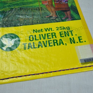 Transparent plastic bopp laminated 25kg pp woven rice packaging bag export to Philippines