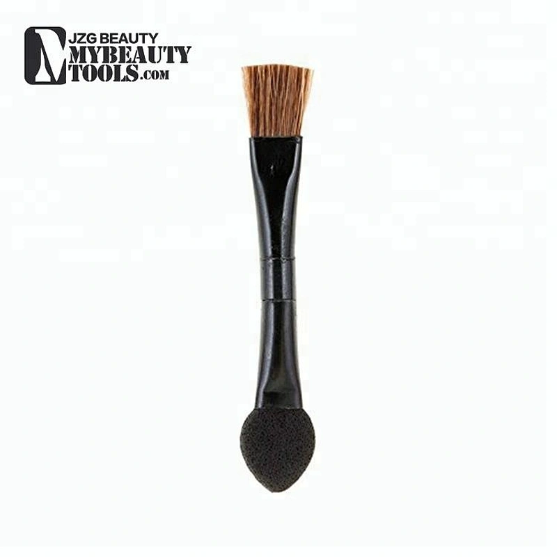 OEM no label wholesale vegan liquid glitter makeup eyeshadow palette blending brush stick pan