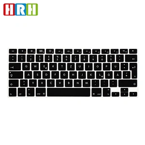 hot keys keyboard german custom silicone skin Keyboard  cover Skin for macbook air 13 inch keyboard European Version